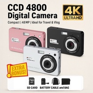 CCD Camera CCD 48MP DIgital Camera 4K HD High Pixel Entry Level DVR Video Micro Camera with 2.7 inch