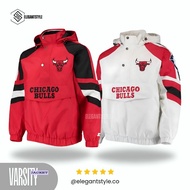 [ESTYCO] Cougle Anorak BULLS Varsity Baseball Jacket ElegantStyle Unisex Full Embroidery - Imported 