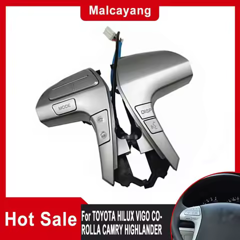 For TOYOTA HILUX VIGO COROLLA CAMRY HIGHLANDER INNOVA 2006 2007 2008-2015 Steering Wheel Audio Contr
