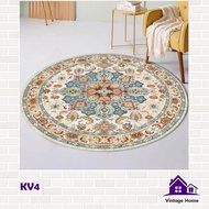 Vintage Bohemian Nordic Round Rug Imported Luxury Anti-Slip