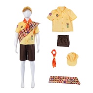 Movie Up Russell Cosplay Costume Russell The Little Wilderness Explorer Halloween Costumess