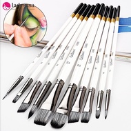 Ladysasa 7/10Pcs Painting Brushes Set Art Acrylic Gouache Oil Watercolor Painting Artist Nylon Hair 