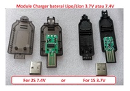 Module USB Charger casan baterai Lipo Lion 1S 3.7V 3.7Volt 2S 7.4V 7.4 baterai 18650