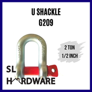U Shackle 2 Ton 1/2 Inch D Shackle 2 Ton 1/2 inch Shackle 2 Ton