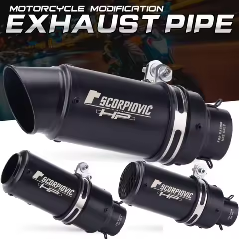 Universal, 51mm, 61mm Exhaust For Motorcycles, Dirt Bike, Atv, Removable, Db Killer, Exhaust Tips