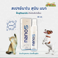 Nano5 Nano Silver Multi-purpose Spray ขนาด 30 มล. สำหรับน้องหมาและน้องแมวแมว