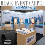⭐BLACK EVENT CARPET⭐Exhibition Carpet Indoor Carpet Event Carpet Booth Carpet Temporary Carpet Offic