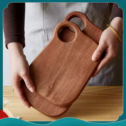 Carved Wooden Cutting Board Fruit Water Cup Wooden Cutting Board Children'S Dining Plate Cutting Boa