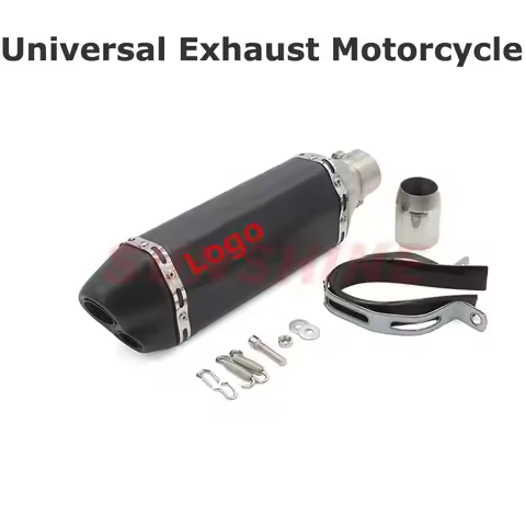 Universal Exhaust Motorcycle 51mm Escape Moto Muffler Motocross Black Pipe For YZF KAWASAKI Z900 MT0