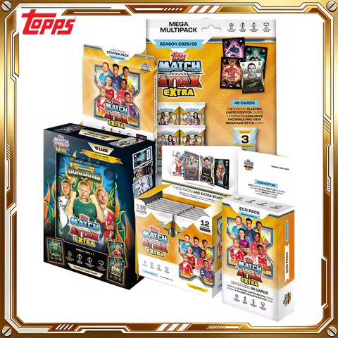 2025/26 Topps Match Attax Extra UCC Football Card 3D X-Lens Mystery Box Anime Trading Cards Birthday