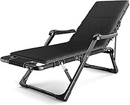 Garden Chairs, Single Folding Bed with Mattress,Garden Padded Recliner Massage Lounge Chair Zero Gravity Oversized Home Foldable Lounge Chair Sun Lounger Stabilize