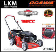 Ogawa 18" XT18LG Gasoline Hand Push Lawn Mower 125cc B&amp;S Engine Made in USA Mesin Potong Rumput Mesin Rumput Tolak