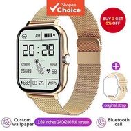 2025 Smart Watch Women 1.69 Color Screen Full touch Fitness Tracker Relógio inteligente à prova d'ág