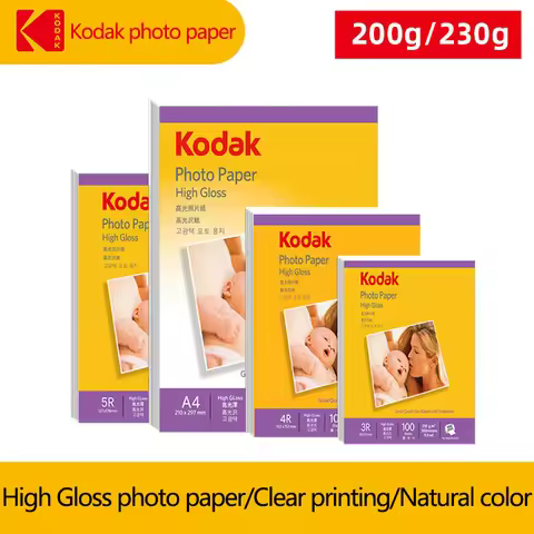 Original Kodak High Gloss Photo Paper 5-6-7-inch A4 Photo Paper Photo Paper Color inkjet Printing Ph