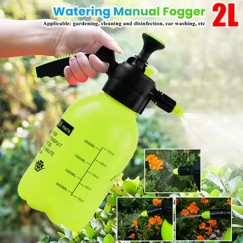 2L Hand Pressure Water Sprayer Adjustable Nozzle Garden Sprayer Disinfection Spray Bottle Plants Spr