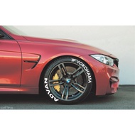For YOKOHAMA ADVAN Tires | Heat-On Lettering | 8 Decals Sticker Kit Set | ALL SIZES