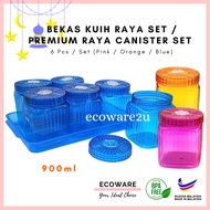 ECOWARE 6pcs Set Bekas Kuih Raya Set / Cookies Container Set / Bekas Kuih Raya / Balang Kuih Raya Se