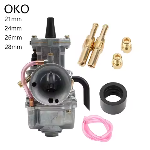 PWK 21 24 26 28mm Motorcycle Carburetor For OKO Dirt Bike ATV Carburetor With Power Jet Carb Accesso