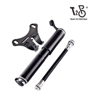 T2P Bicycle Pump With Extending Tube Portable Mini Bike Hand Pump Bicycle Frame Pump Bicycle Tyre Pump 100 PSI Fast Air