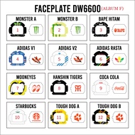 FACEPLATE DW6600 PRINTED + BACKLIGHT