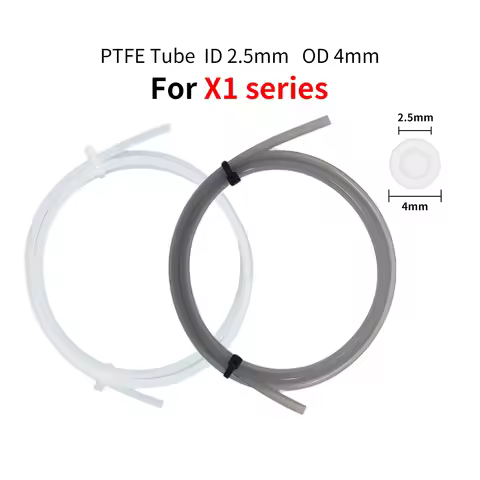 PTFE Tube ID 2.5mm OD 4mm For P1P AMS A1 Mini PTFE Pipe 1.75mm For 3D Printer A1/A1 Mini/P1P/P1S/X1C