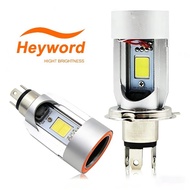 Heyword 1pc Motorcycle LED Headlight RTD E01C H4 HS1 BA20D S2 Bulb 12W 1200LM DC 9-85V For Motorbike