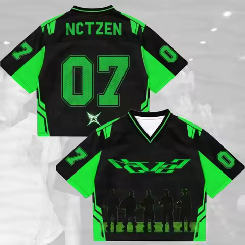 Summer Men's Women's Mesh Jersey Gift Short Sleeve Casual T-shirt NCT 127 Blingy Domain Neo City Kpo