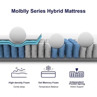 Cosova 8 inch Memory Foam lndependent Spring Mattress ( Single / Double / Queen / Famly )