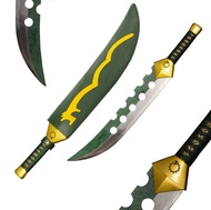 28.7" Meliodas Lostvayne Demon Sword, Carbon Steel The Seven Deadly Sins Anime Cosplay Swords, Green