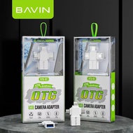 BAVIN 3 IN 1 OTG USB Camera Adapter High Speed Transmission No delay, Plug & Play OTG Adapter