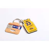 WinCraft NBA Los Angeles Lakers LeBron James Jersey Key Ring