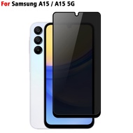 LAYAR Tempered Glass Screen Anti Spy Samsung A15 4G / A15 5G Anti-Scratch Privacy Glass