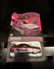 Hot Wheels rlc Exclusive Skyline GTR (BNR34) r34 pink hotwheels