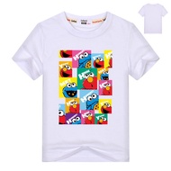 Sesame Street Elmo Summer Elmo and Friends Tops Boys Short Sleeve T-Shirt