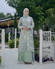 Diana Batik - SET OUTER GAMIS BATIK VISCOSE | Set Gamis Batik Viscose | Gamis Lebaran