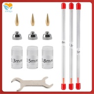 10 Pieces Airbrush Nozzle Cap Kit Airbrush Needle Replacement Parts with Wrench and Airbrush Cleanin