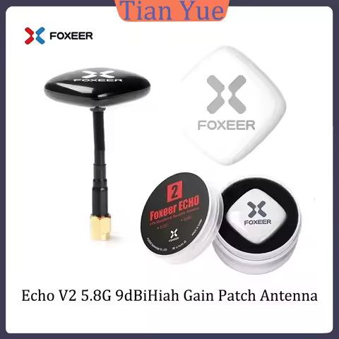 Foxeer Echo V2 5.8G 9dBi Circular Polarized Patch Antenna, VSWR 1.25 98% Efficiency SMA for FPV Raci