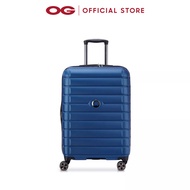 Delsey Paris Shadow 5.0 55cm 4 Double Wheels Expandable Trolley Case - Blue