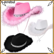 ARREBUL Cowgirl Hat Sequin Performance Fashion Costume Party Cosplay Sequin Cowgirl Hats