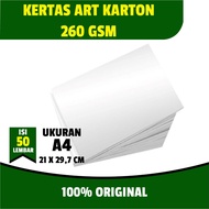 260 gsm A4 Art Carton Paper 50 Sheets Art Paper Art Card