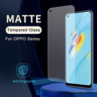 Matte Frosted Tempered Glass mobile phone screen protector For OPPO A18 A38 A58 A98 F7 F9 F11 Pro A5 A7 A9 A11 A31 A15s A16K A52 A92 A74 A76 A32 A33 A53s A54 A55 A93 A91 A94 A95 A96 A57 Reno 2F 3 4 Lite 4F 4z 5f 7Z phone Screen Protector Anti-Fingerprint