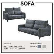 2+3 Seater Fabric Grey Sofa Living Room Sofa Cushion Sofa Fabric Sofa