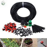 MZRTNZ 30Pcs Adjustable Nozzles Garden Drip Irrigation Kit DIY 25m Patio Misting Plant Watering System Atomizing Nozzle Tubing Hose Blank Distribution Plant Watering Set Farmland