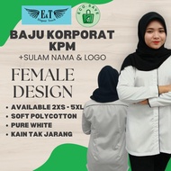 [ FEMALE ] BAJU KOPORAT KPM SIAP SULAM NAMA DAN LOGO UNTUK GURU CIKGU WANITA