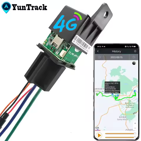 CJ730 Plus Relay GPS Tracker Car Truck Electric Motorcycle Cut Oil 4G Locator ACC Towed Away Call Al