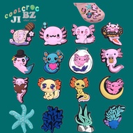 Jibbitz for Crocs Cute Cartoon Axolotl Salamander Series Crocs Accessories Charms Shoe Buckle Crocs 