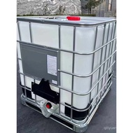 1000Liter Ton Barrel with Iron Frame Ton Barrel Tank Diesel Water Storage Plastic Chemical Barrel IB