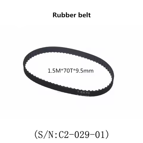 Timing belt 1.5M x 70T x 9.5mm Industrial belt width for cj0618 Mini Lathe machine west matt C2 C3 l