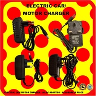AC TO DC ADAPTER 6V1A/6V8A/12V1A ELECTRIC CAR  MOTOR CHARGER PENCAS KERETA/MOTOR ELEKTRIK