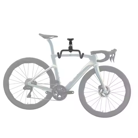 Wall Mount Bicycle Holder 66lbs, Adjustable Bike Storage Rack 35-40°, Foldable Sponge-Wrapped Hook f